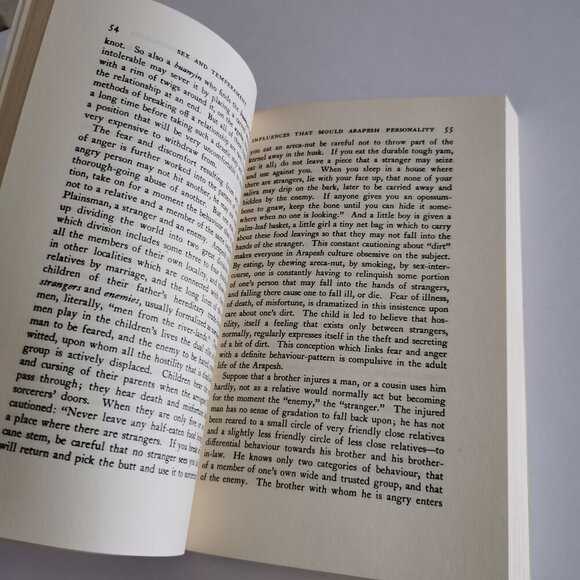 1963 Sex and Temperament by Margaret Mead Paperback Anthropology Study Ethnology - Picture 8 of 9